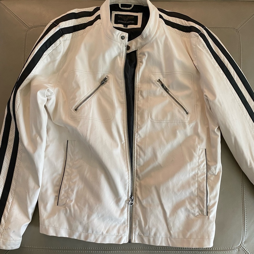Mens Wilson Leather Jacket Size XXL